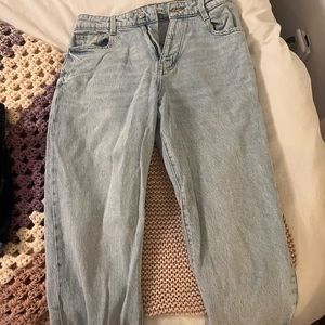 Zara high waist straight jeans